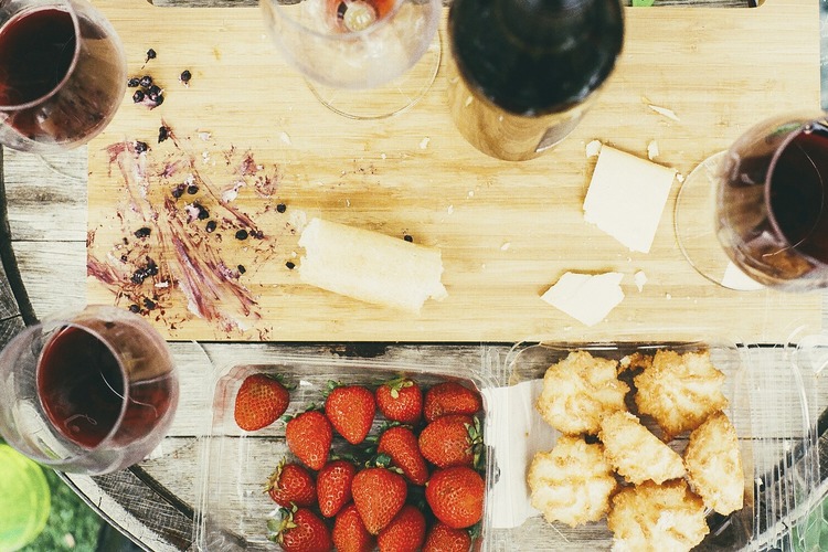 Pinot Noir Pairing with Strawberries and Coconut Macaroons Recipe