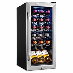 Ivation 18 Bottle Stainless Steel Wine Cooler